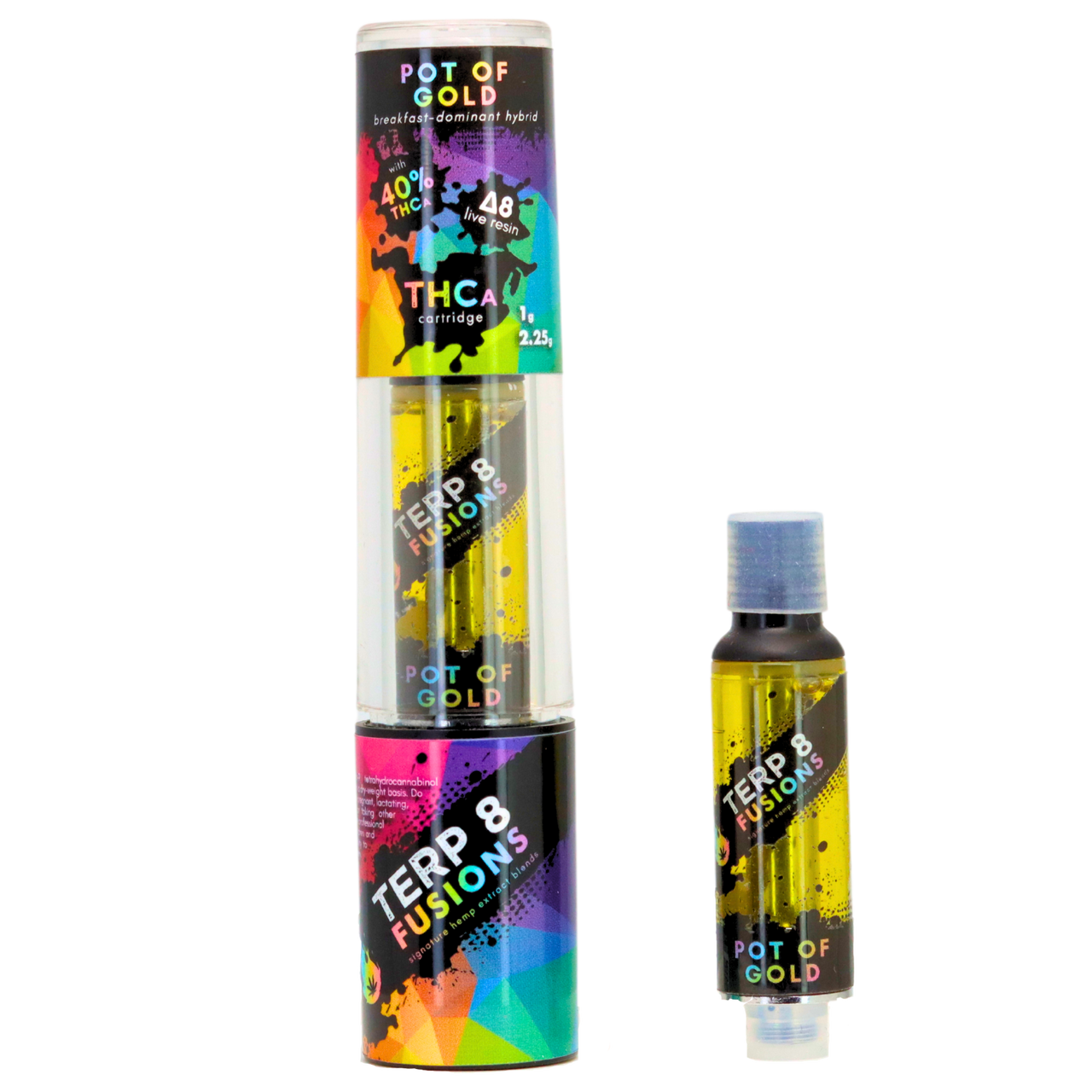 2.25-Gram Pot of Gold THCA + D8 Live Resin Cartridge