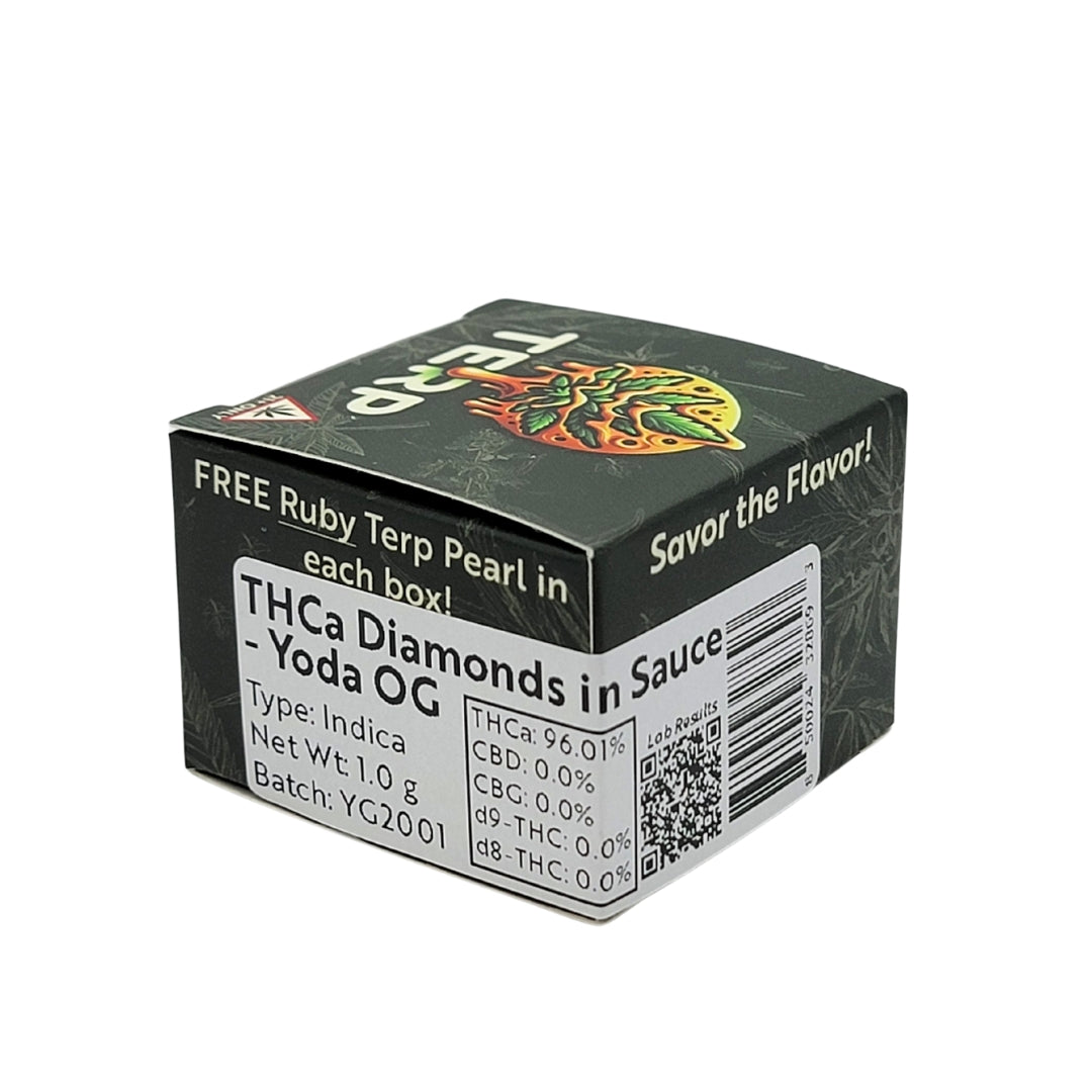 Diamonds in Sauce THCA Concentrate Yoda OG (Indica) 1 gram