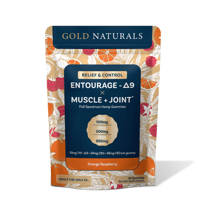 Gold Naturals Entourage Δ9 x Muscle + Joint Gummy