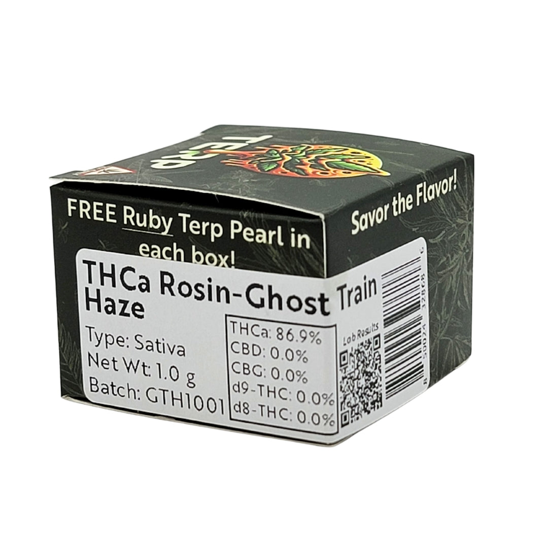 Rosin THCA Concentrate Ghost Train Haze (Sativa) 1 gram