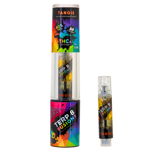 1-Gram Tangie THCA + D8 Live Resin Cartridge